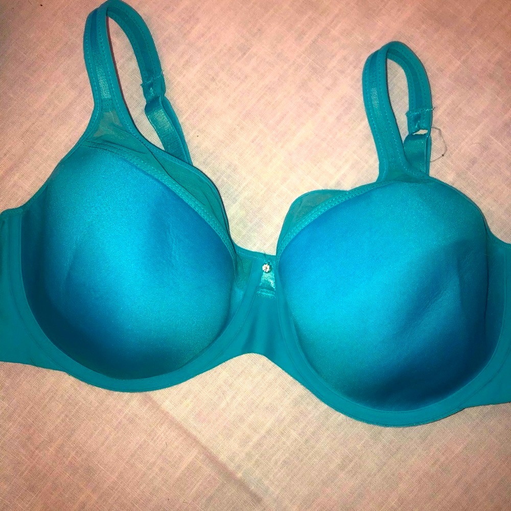 🌞 Bali Sexy Turquoise Bra w/ Underwire Support cobalt blue women size 38D